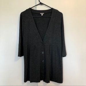 J. Jill Pleated Peplum Cardigan